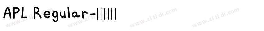 APL Regular字体转换 APL Regular字体转换